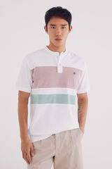 Springfield Polo mao oxford regular fit blanco